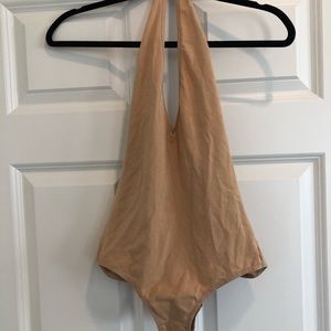 American Apparel open back nude bodysuit